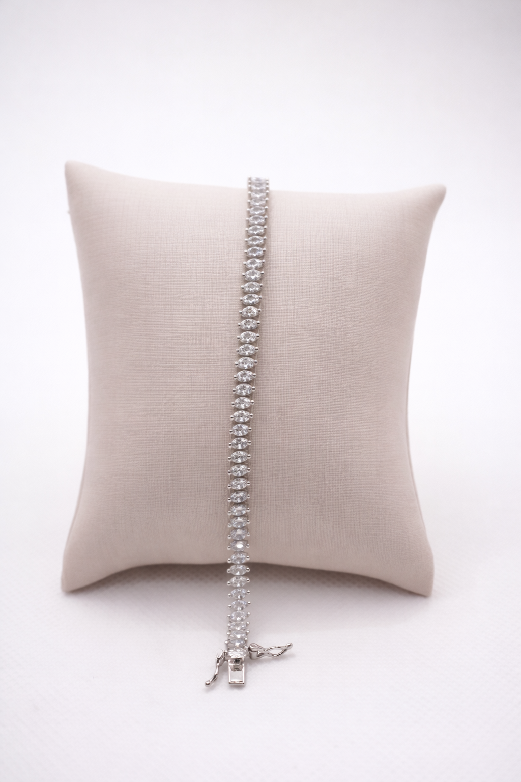 Vittoria Marquise Tennis Bracelet — Sterling Silver 925