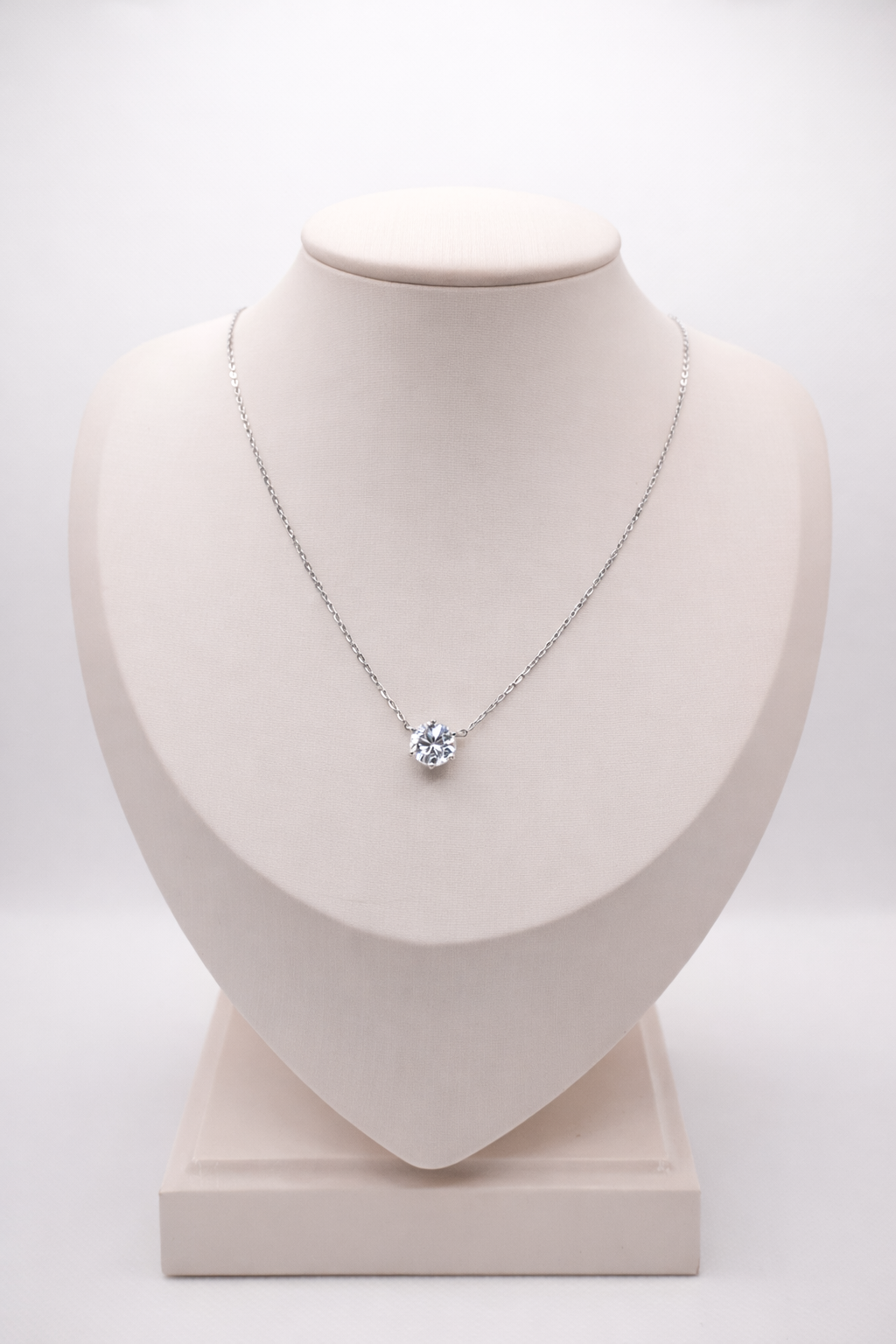 Aura Solitaire Necklace