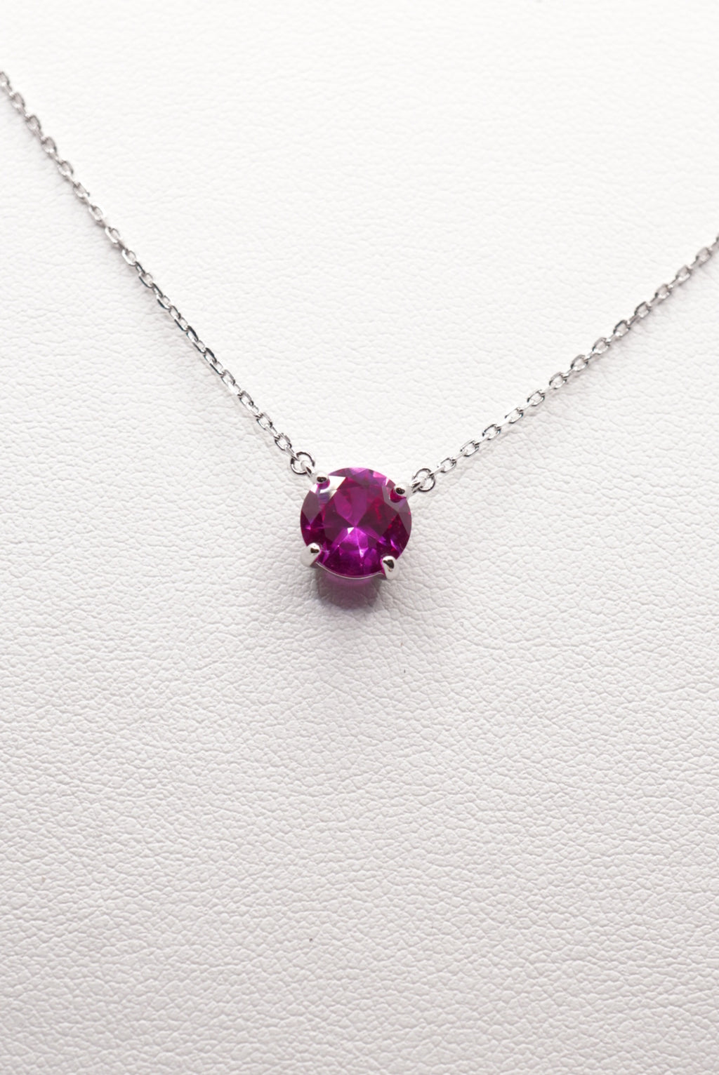 Aura Solitaire Pink Sapphire – Sterling Silver 925