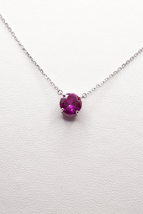 Aura Solitaire Pink Sapphire – Sterling Silver 925