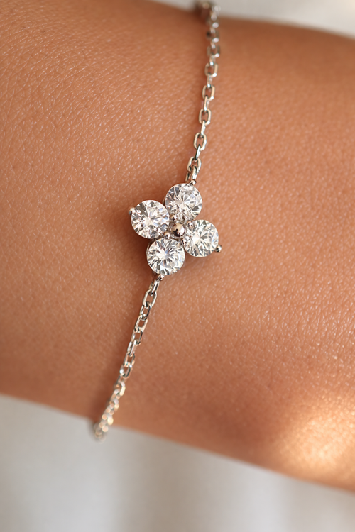 Albion Clover Crystal Bracelet