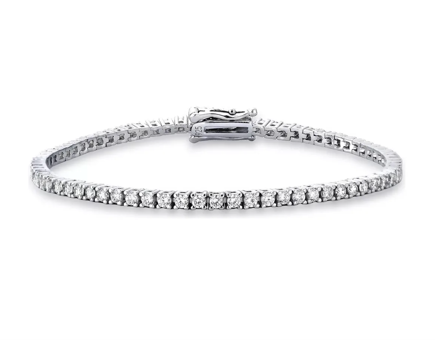 Vittoria Classic Tennis Bracelet — Sterling Silver 925
